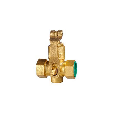 Imagen de Llave paso gas diam.19mm. candado bronce mh