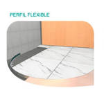Imagen de Perfil l flexible acero inox.esmerilado 15mm 2.50m MOLDUMET cf3e