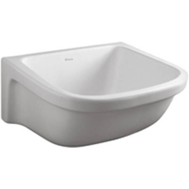 Imagen de Pileta de lavar FERRUM blanca plh b 608 x 480 mm