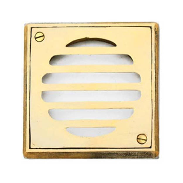 Imagen de Reja para piso 10 x 10 caja plomo bronce pulido Fund. Fund. DELTA