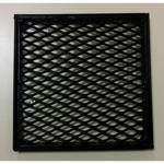 Imagen de Rejilla conica p/piso metal desplegado 20x20cm EL SIMETRICO