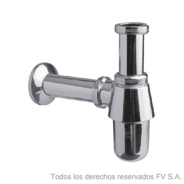 Imagen de Sifon cromado FV 0242 CR (sin sopapa. sin adapt. a pvc)