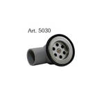 Imagen de Sopapa diam 40mm a codo plastica reja acero ERREDE
