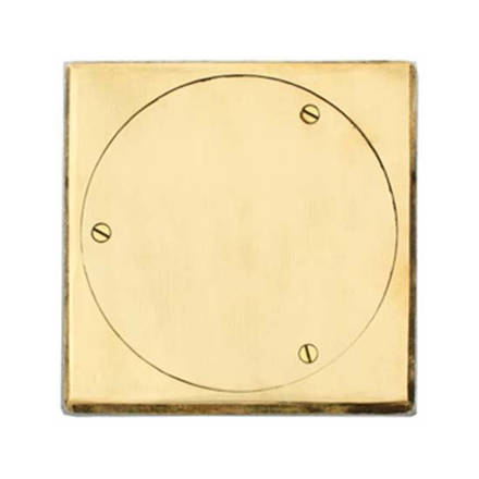 Imagen de Tapa p/piso.- 11x11 pesada bronce pulido Fund. Fund. DELTA 1190