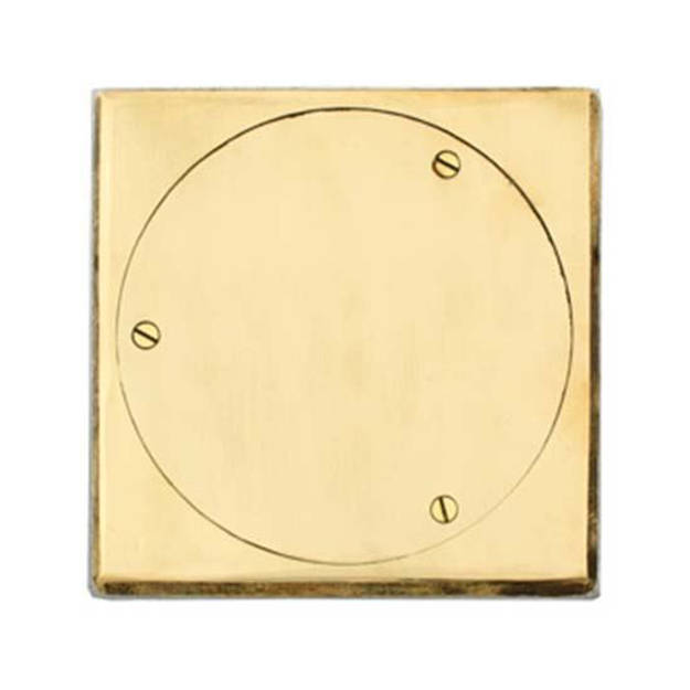 Imagen de Tapa p/piso.- 11x11 pesada bronce pulido Fund. Fund. DELTA 1190