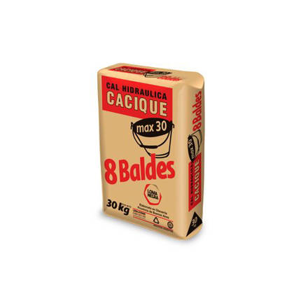 Imagen de Cal 8 baldes x 30 kg. hidráulica hidratada CACIQUE MAX