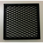 Imagen de Rejilla conica p/piso metal desplegado 20x20cm EL SIMETRICO