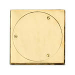 Imagen de Tapa p/piso.- 11x11 pesada bronce pulido Fund. Fund. DELTA 1190