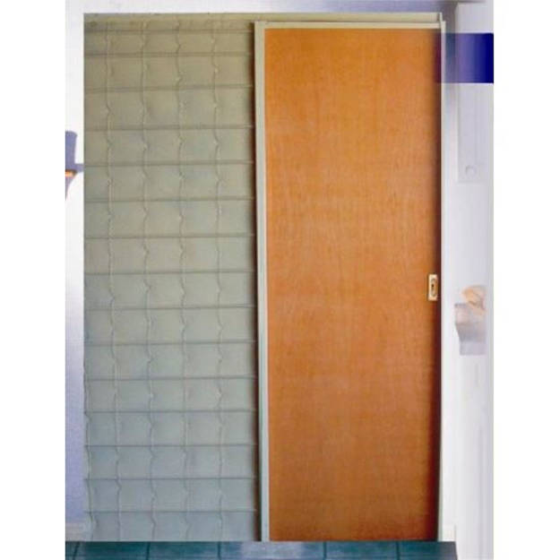 Imagen de Puerta placa embutir mco. chapa 18 cedro 60x200x10cm VALENTINUZ