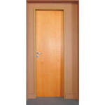 Imagen de Puerta placa VALENTINUZ cedro mco. aluminio 15cm 70cm der.