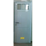 Imagen de Puerta aluminio blanco 80cm m306 rev.dob.pes. vid.tte.4mm izq.