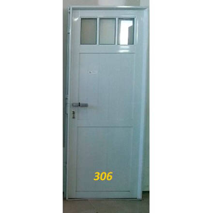 Imagen de Puerta aluminio blanco 80cm m306 rev.dob.pes. vid.tte.4mm izq.