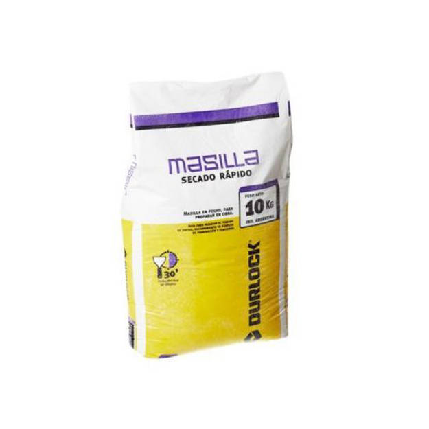 Imagen de Masilla secado rapido bolsa x 10kg. DURLOCK 30'
