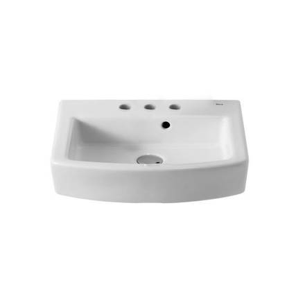 Imagen de Lavatorio ROCA hall blanco 450 x 385 mm. con fijacion. 3 orificio