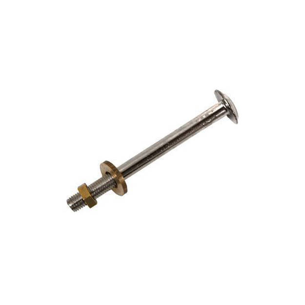 Imagen de Bulon c/tuerca bronce cromado p/tapa camara