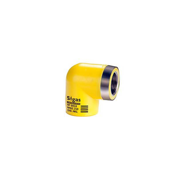 Imagen de Codo 90º con inserto H SIGAS Thermofusión 25mm x 1/2"