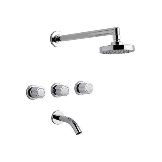 Imagen de Griferia FV 15 Allegro cromo lluvia embutir c/transf. 0103/15