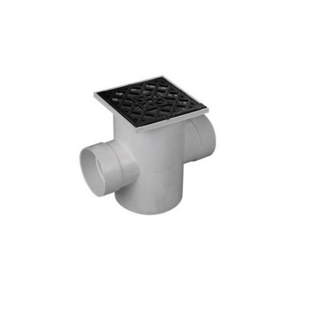 Imagen de Pileta patio 20 x 20cm pvc entr.y sal.110mm con sifon