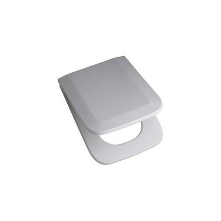 Imagen de Tapa asiento inodoro FERRUM Trento blanco herrajes cromo TEXC-B
