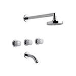 Imagen de Griferia FV 15 Allegro cromo lluvia embutir c/transf. 0103/15