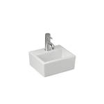Imagen de Bacha FERRUM tori cuadra chica 27x31cm. 1 ag. blanco l320k b