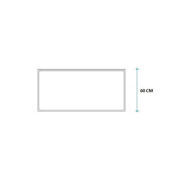 Imagen de Mesada JOHNSON 60cm acero 304 c/respaldo. sin pileta