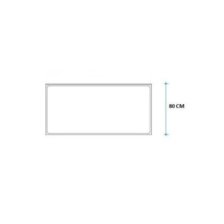 Imagen de Mesada JOHNSON 80cm acero 304 c/respaldo. sin pileta