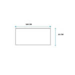 Imagen de Mesada JOHNSON 160cm acero 304 c/respaldo. sin pileta