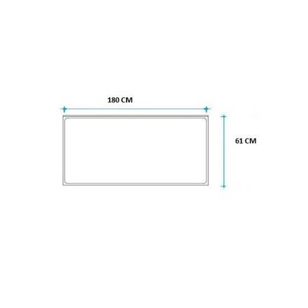 Imagen de Mesada JOHNSON 180cm acero 304 c/respaldo. sin pileta