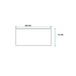 Imagen de Mesada JOHNSON 200cm acero 304 c/respaldo. sin pileta