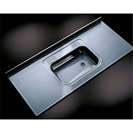 Imagen de Mesada 160cm JOHNSON ac.304 c/resp.sin aguj.c/pileta sim z-52 c