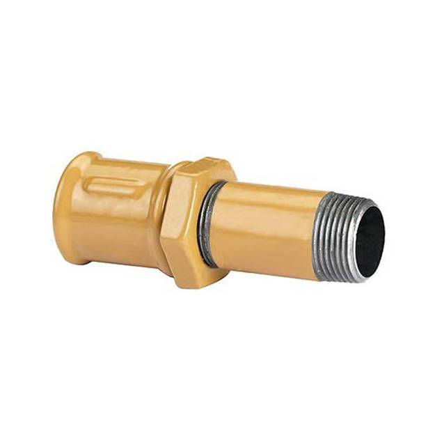 Imagen de Conexion corta completa epoxi diam. 13mm con 1 cupla + 1 tuerca