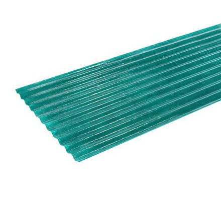 Imagen de Chapa sinusoidal Traslúcida Verde 1.10 mt 9.50 mt