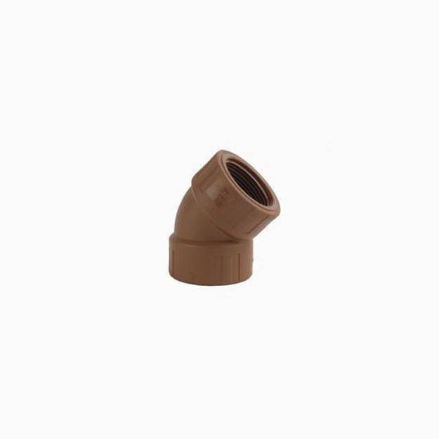 Imagen de Codo poliprop. 45º diam 13mm rosca H-h