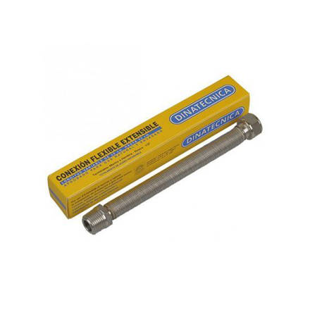 Imagen de Flexible extensible aprob. p/gas nat.DINATECNICA 13mm 20 a 42 cm