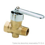 Imagen de Llave paso gas FV 13mm bronce pulido 0810.01 13 B