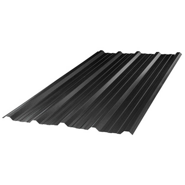 Imagen de Chapa trapezoidal T101 NEGRO GRAFITO nro 25 1.10 mt 13.00 mt
