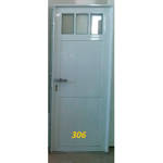 Imagen de Puerta aluminio blanco 80cm m306 rev.dob.pes. vid.tte.4mm izq.