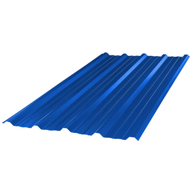 Imagen de Chapa trapezoidal T101 AZUL MILENIUM nro 25 1.086 mt 2.00 mt