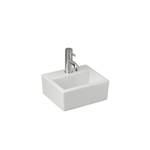 Imagen de Bacha FERRUM tori cuadra chica 27x31cm. 1 ag. blanco l320k b