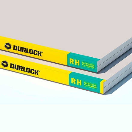 Imagen de Placa.12.5 mm 120 x 240 yeso resis. humedad DURLOCK
