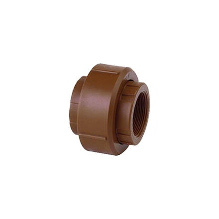 Imagen de Union doble poliprop. diam 13mm rosca HH
