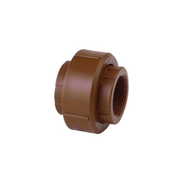 Imagen de Union doble poliprop. diam 19mm rosca HH