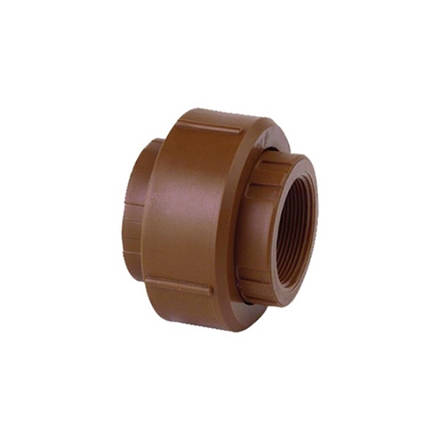 Imagen de Union doble poliprop. diam 25mm rosca HH