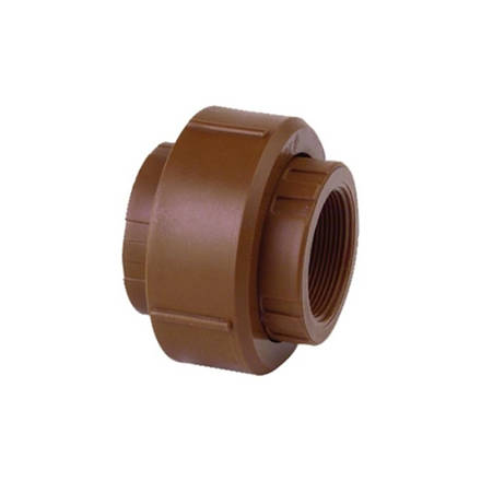 Imagen de Union doble poliprop. diam 32mm rosca HH