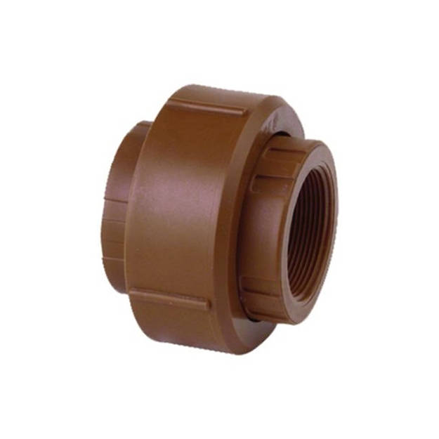 Imagen de Union doble poliprop. diam 38mm rosca HH