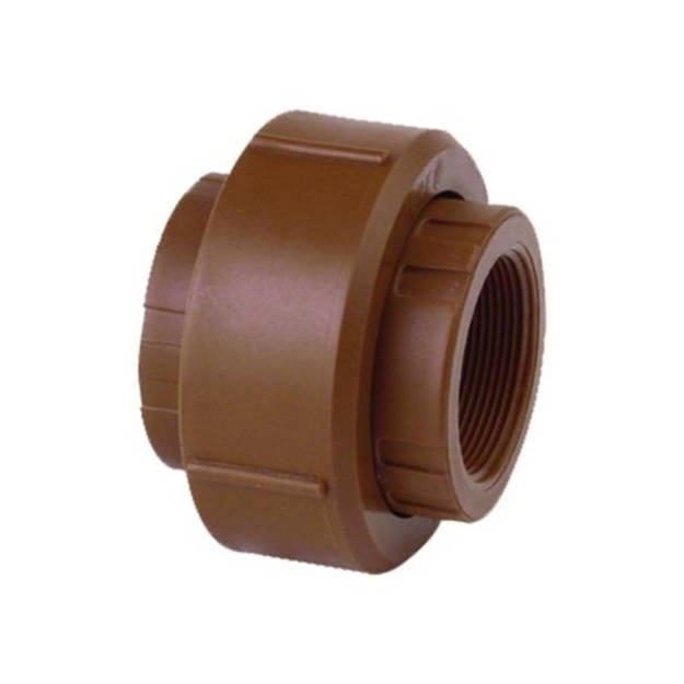 Imagen de Union doble poliprop. diam 50mm rosca HH