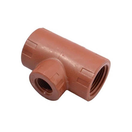 Imagen de Tee poliprop. diam 25 x 19 x 25mm rosca HHh