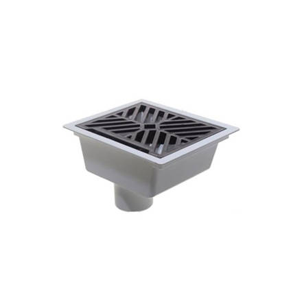Imagen de Embudo pvc frontal diam 63mm 15 x20 con reja TIGRE