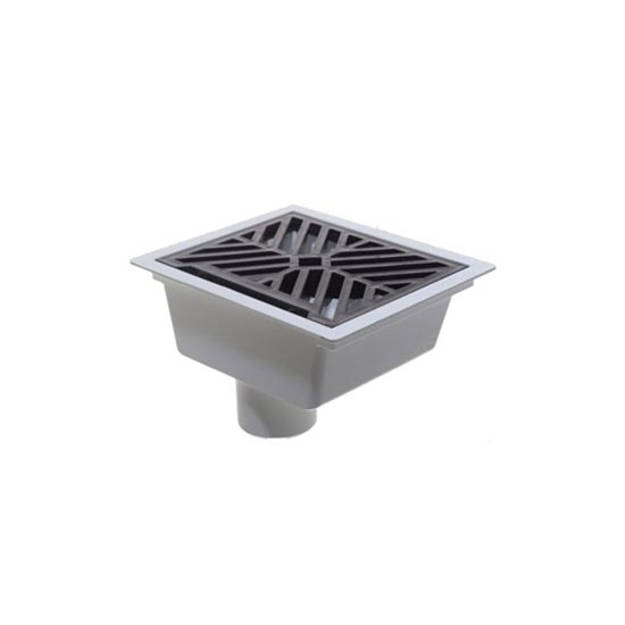 Imagen de Embudo pvc frontal diam 63mm 15 x20 con reja TIGRE